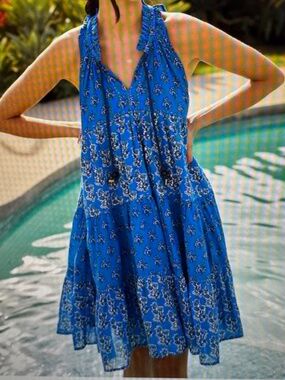 $235 - RO'S GARDEN SOFIA FLORAL MINI DRESS from ANTHROPOLOGIE- SIZE L